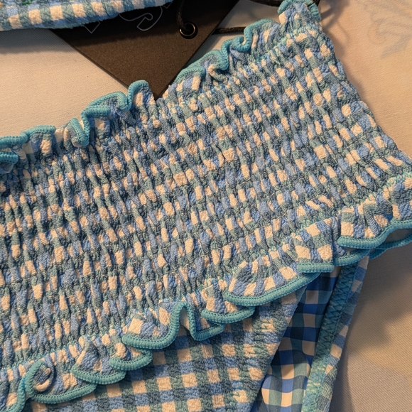Blue Gingham Bikini Set - Picture 5 of 5